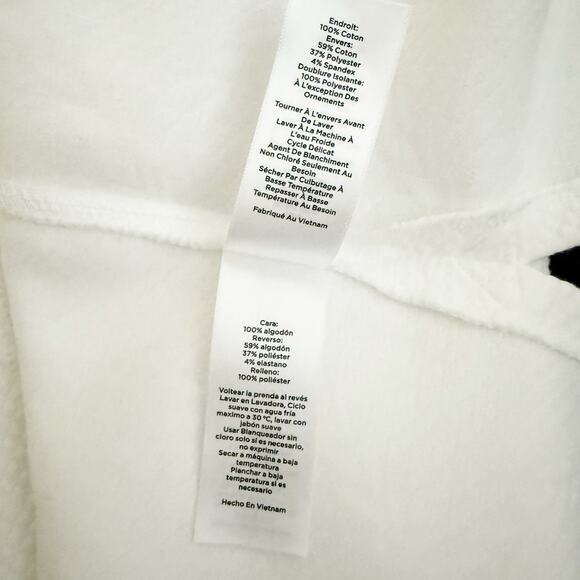 TALBOTS | White Green Navy Blue Jacquard Cable Dress Short Sleeve Cuff | Size XL - Picture 11 of 12